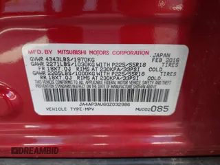 2016 Mitsubishi Outlander Sport 2.0 ES with VIN JA4AP3AU6GZ032986, listed as a IAAI auction lot 41675183 with 1 mi miles. Bid and sale history available at carsss.com. Image 9.