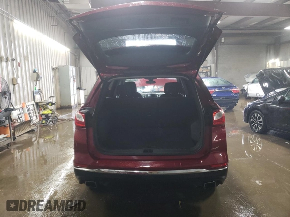 2020 Chevrolet Equinox LT with VIN 3GNAXLEX8LS587222, listed as a Copart auction lot 46708645 with 50,818 mi miles and Salvage Title. Bid and sale history available at carsss.com. Image 6.
