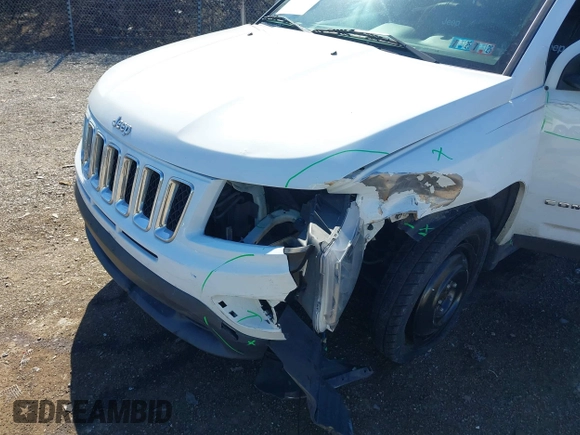 2016 Jeep Compass Sport with VIN 1C4NJDBB6GD647367, listed as a IAAI auction lot 41818920 with 169,037 mi miles and . Bid and sale history available at carsss.com. Image 6.