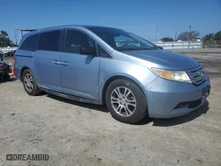2013 Honda Odyssey EX with VIN 5FNRL5H44DB021590, listed as a Copart auction lot 49487515 with 107,244 mi miles and Salvage Title. Bid and sale history available at carsss.com. Image 4.
