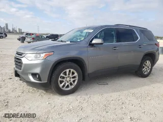 2020 Chevrolet Traverse LT Leather with VIN 1GNEVHKW3LJ215305, listed as a Copart auction lot 45546015 with 144,932 mi miles and Salvage Title. Bid and sale history available at carsss.com. Image 1.