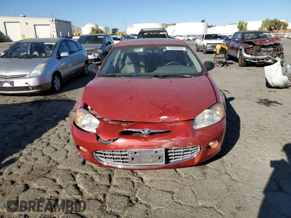 2001 Chrysler Sebring with VIN 1C3AL56U51N651197, listed as a Copart auction lot 74349244 with 78,001 mi miles and Salvage Title. Bid and sale history available at DreamBid. Image 5.