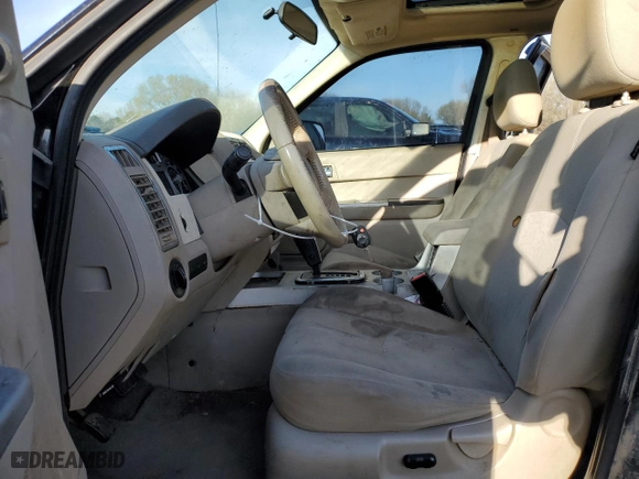 2008 Mercury Mariner with VIN 4M2CU91108KJ05855, listed as a Copart auction lot 49835085 with 0 mi miles and Clean Title. Bid and sale history available at carsss.com. Image 7.