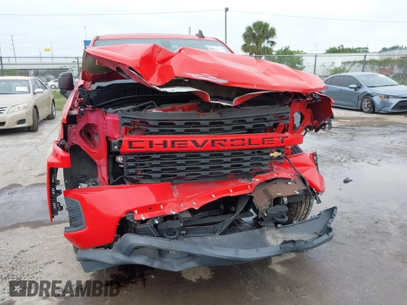 2020 Chevrolet Silverado 1500 Custom with VIN 3GCPWBEH0LG307126, listed as a IAAI auction lot 41869605 with 77,571 mi miles. Bid and sale history available at carsss.com. Image 6.