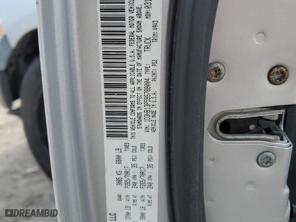2009 Dodge Ram 1500 TRX with VIN 1D3HB13P59S788004, listed as a Copart auction lot 82745894 with 226,523 mi miles and Salvage Title. Bid and sale history available at carsss.com. Image 13.