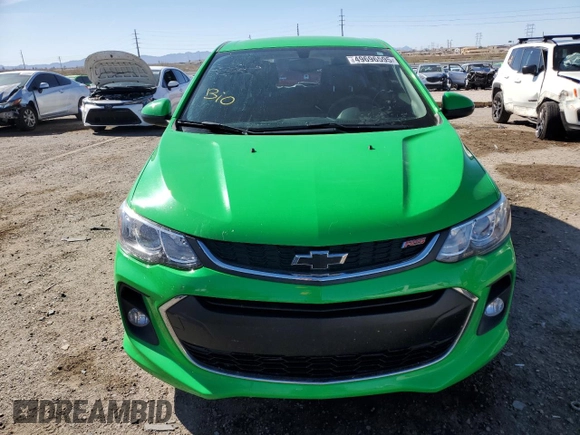 2017 Chevrolet Sonic LT with VIN 1G1JD6SB7H4147939, listed as a Copart auction lot 49696595 with 54,585 mi miles and Salvage Title. Bid and sale history available at carsss.com. Image 5.