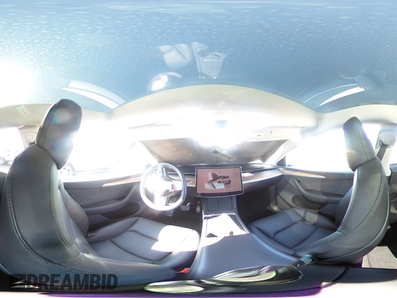 2025 Tesla Model Y Long Range with VIN 7SAYGDED2SA373756, listed as a Copart auction lot 49866835 with 3,318 mi miles and Salvage Title. Bid and sale history available at DreamBid. Image 12.
