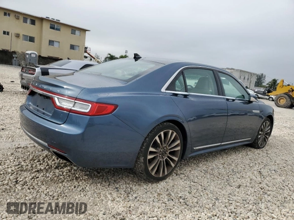 2018 Lincoln Continental Reserve with VIN 1LN6L9NP0J5606281, listed as a Copart auction lot 89105885 with 56,781 mi miles and Salvage Title. Bid and sale history available at carsss.com. Image 3.