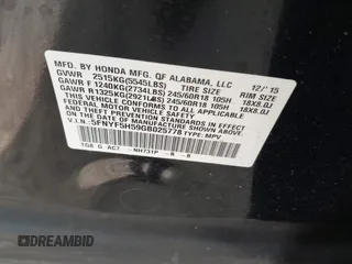 2016 Honda Pilot EX-L with VIN 5FNYF5H59GB025778, listed as a IAAI auction lot 42200829 with 85,556 mi miles and . Bid and sale history available at DreamBid. Image 9.