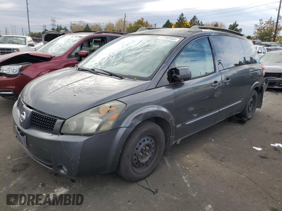 2006 Nissan Quest S Special Edition with VIN 5N1BV28U06N114861, listed as a Copart auction lot 77783544 with 192,627 mi miles and Salvage Title. Bid and sale history available at carsss.com. Image 1.
