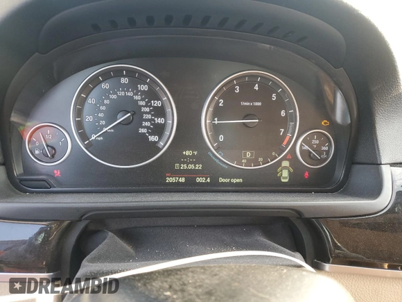 2014 BMW 5 Series 528i z VIN WBA5A5C5XED500347, wystawiony jako Copart lot #58215215 z przebiegiem 205 748 mil mil oraz Szkoda całkowita • Salvage title. Historia ofert i sprzedaży dostępna na DreamBid. Obrazek 9.