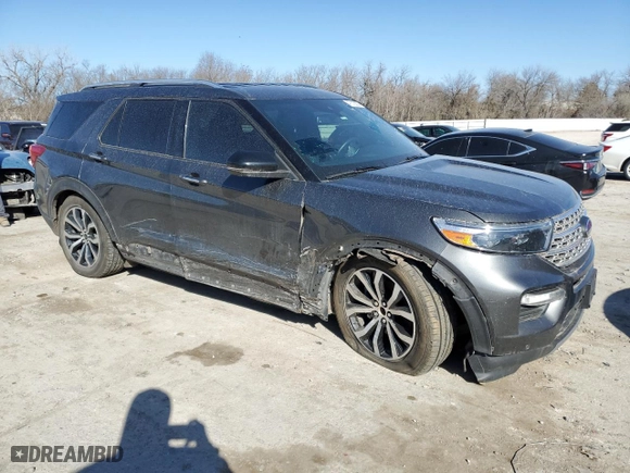 2020 Ford Explorer Limited with VIN 1FMSK7FH7LGA80669, listed as a Copart auction lot 47312555 with 75,063 mi miles and Salvage Title. Bid and sale history available at carsss.com. Image 4.