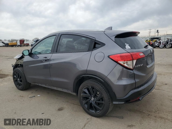 2022 Honda HR-V Sport with VIN 3CZRU6H1XNM734008, listed as a Copart auction lot 50992365 with 143,569 mi miles and Salvage Title. Bid and sale history available at carsss.com. Image 2.