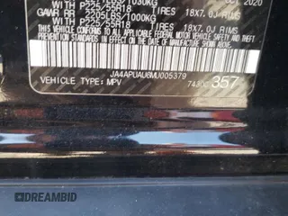 2021 Mitsubishi Outlander ES z VIN JA4APUAU6MU005379, wystawiony jako Copart lot #75310024 z przebiegiem 68 796 mil mil oraz Szkoda całkowita • Salvage title. Historia ofert i sprzedaży dostępna na DreamBid. Obrazek 12.