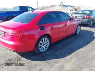 2013 Audi A4 Premium with VIN WAUAFAFL4DN042543, listed as a IAAI auction lot 41992272 with 111,196 mi miles. Bid and sale history available at carsss.com. Image 4.