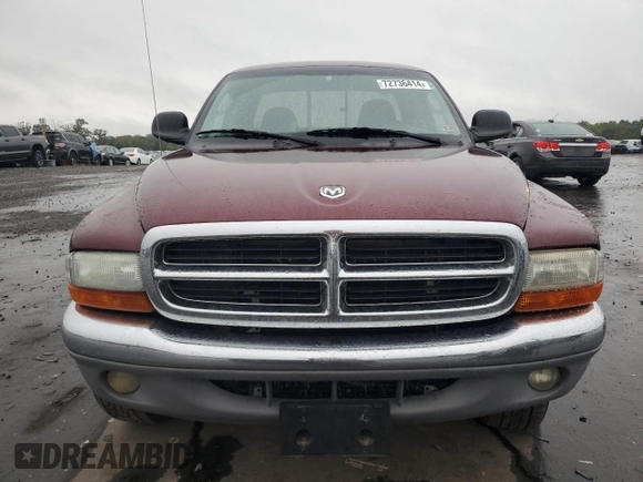 2003 Dodge Dakota SLT with VIN 1D7HG42N03S317953, listed as a Copart auction lot 72736414 with 280,504 mi miles and Salvage Title. Bid and sale history available at carsss.com. Image 5.