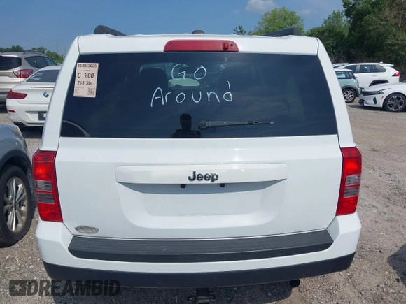 2017 Jeep Patriot Sport with VIN 1C4NJPBA6HD149261, listed as a IAAI auction lot 42192658 with 213,364 mi miles and . Bid and sale history available at DreamBid. Image 16.