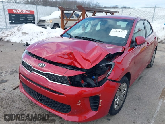 2018 Kia Rio LX with VIN 3KPA25AB3JE120119, listed as a IAAI auction lot 41298347 with 159,917 mi miles and . Bid and sale history available at DreamBid. Image 6.