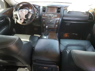 2015 Infiniti QX80 with VIN JN8AZ2NF8F9570758, listed as a Copart auction lot 50242725 with 141,343 mi miles and Salvage Title. Bid and sale history available at carsss.com. Image 8.