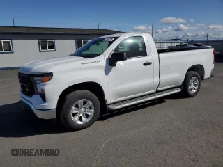 2023 Chevrolet Silverado 1500 Work Truck with VIN 3GCNAAED7PG301679, listed as a Copart auction lot 52553185 with 7,929 mi miles and Clean Title. Bid and sale history available at carsss.com. Image 1.