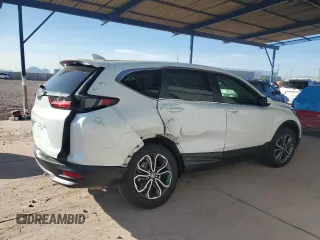 2021 Honda CR-V EX-L with VIN 2HKRW1H8XMH410531, listed as a Copart auction lot 45770965 with 46,471 mi miles and Salvage Title. Bid and sale history available at carsss.com. Image 3.