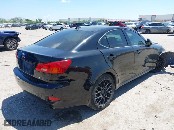 2007 Lexus IS 250 with VIN JTHBK262075046771, listed as a IAAI auction lot 42094243 with 225,879 mi miles and . Bid and sale history available at DreamBid. Image 4.