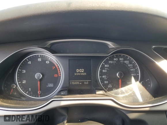 2013 Audi A4 Premium Plus with VIN WAUEFAFL8DA168977, listed as a Copart auction lot 62773825 with 115,009 mi miles and Clean title. Bid and sale history available at DreamBid. Image 9.