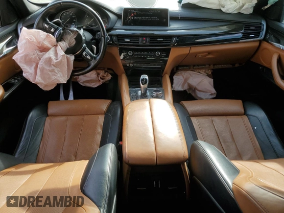 2015 BMW X6 xDrive50i with VIN 5UXKU6C56F0F93641, listed as a Copart auction lot 77233553 with 71,409 mi miles. Bid and sale history available at carsss.com. Image 8.