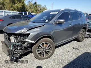 2019 Nissan Rogue SL with VIN 5N1AT2MV0KC715886, listed as a Copart auction lot 43022495 with 77,289 mi miles and Non Repairable. Bid and sale history available at carsss.com. Image 1.