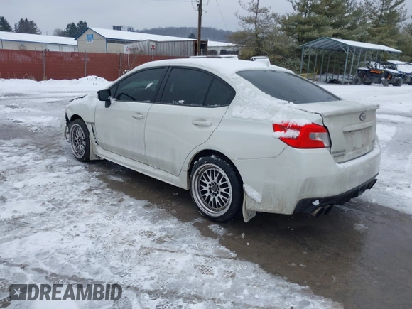 2018 Subaru WRX with VIN JF1VA1A63J9819423, listed as a IAAI auction lot 41552132 with 83,307 mi miles. Bid and sale history available at carsss.com. Image 3.