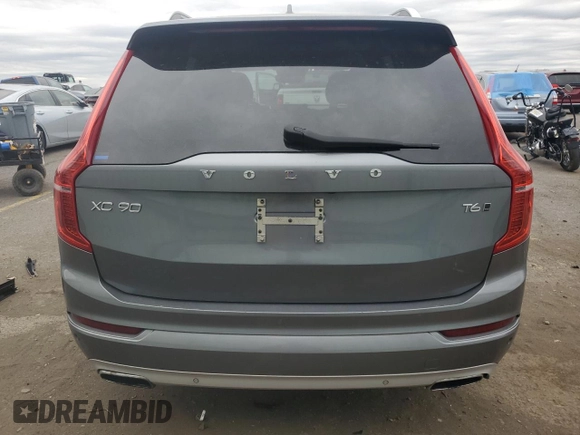 2016 Volvo XC90 T6 Momentum with VIN YV4A22PK5G1037371, listed as a Copart auction lot 53935775 with 167,262 mi miles and Salvage Title. Bid and sale history available at carsss.com. Image 6.