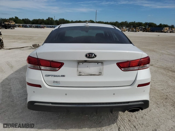 2020 Kia Optima LX with VIN 5XXGT4L38LG381912, listed as a Copart auction lot 48676565 with 0 mi miles and Non Repairable. Bid and sale history available at carsss.com. Image 6.