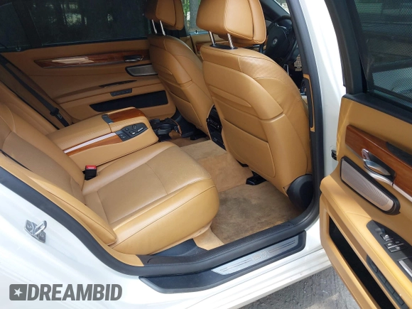 2013 BMW 7 Series 750Li with VIN WBAYE8C55DDS16013, listed as a IAAI auction lot 42709519 with 123,405 mi miles and . Bid and sale history available at DreamBid. Image 8.
