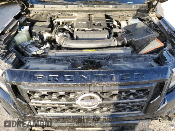 2023 Nissan Frontier SV with VIN 1N6ED1EK6PN614006, listed as a Copart auction lot 77823854 with 14,500 mi miles and Salvage Title. Bid and sale history available at carsss.com. Image 11.