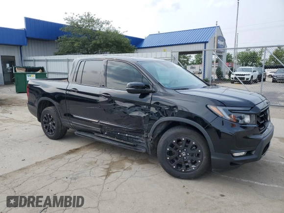 2022 Honda Ridgeline RTL-E with VIN 5FPYK3F79NB010478, listed as a Copart auction lot 60486525 with 53,029 mi miles and Salvage title. Bid and sale history available at DreamBid. Image 4.