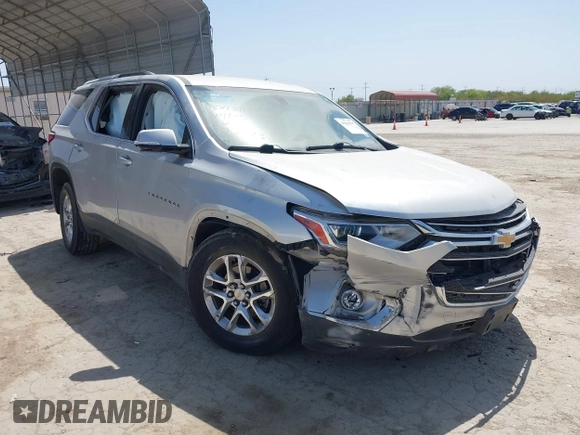 2018 Chevrolet Traverse LT Cloth z VIN 1GNERGKW3JJ173973, wystawiony jako IAAI lot #41860647 z przebiegiem 143 854 mil mil oraz . Historia ofert i sprzedaży dostępna na DreamBid. Obrazek 1.