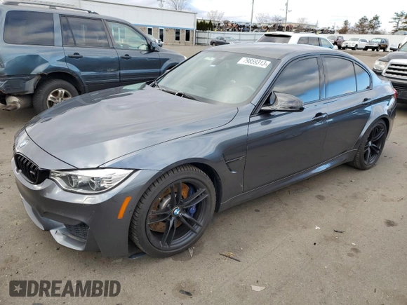 2016 BMW M3 with VIN WBS8M9C5XG5E68961, listed as a Copart auction lot 79859313 with 65,345 mi miles. Bid and sale history available at carsss.com. Image 1.