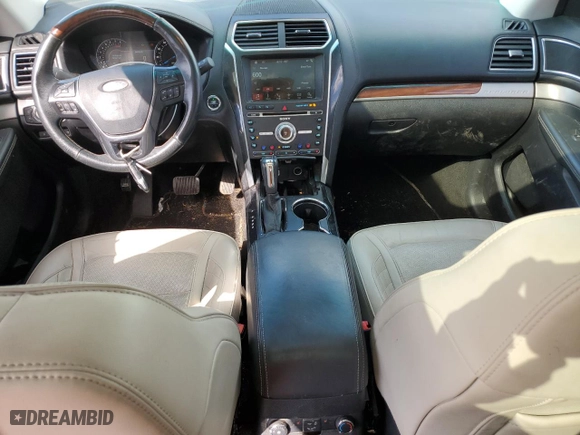 2017 Ford Explorer Platinum with VIN 1FM5K8HT8HGA08486, listed as a Copart auction lot 52991125 with 108,216 mi miles and Clean Title. Bid and sale history available at carsss.com. Image 8.