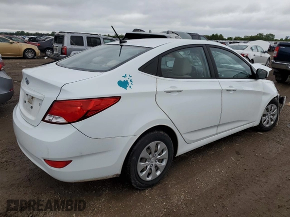 2016 Hyundai Accent SE с VIN KMHCT4AE8GU060838, выставлен на аукционе Copart как лот 57804685 с пробегом 43 243 миль миль и Списание • Salvage title. История ставок и продаж доступна на DreamBid. Изображение 3.