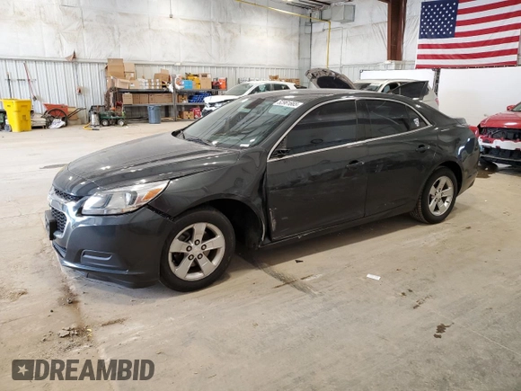 2016 Chevrolet Malibu Limited LS with VIN 1G11B5SA1GU103750, listed as a Copart auction lot 52961665 with 124,451 mi miles and Clean Title. Bid and sale history available at carsss.com. Image 1.