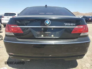 2008 BMW 7 Series 750i with VIN WBAHL835X8DT13297, listed as a Copart auction lot 61523864 with Not Provided miles and Salvage Title. Bid and sale history available at DreamBid. Image 6.