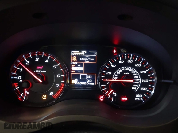 2019 Subaru WRX STI with VIN JF1VA2R61K9811364, listed as a IAAI auction lot 42080161 with 80,620 mi miles and . Bid and sale history available at DreamBid. Image 7.
