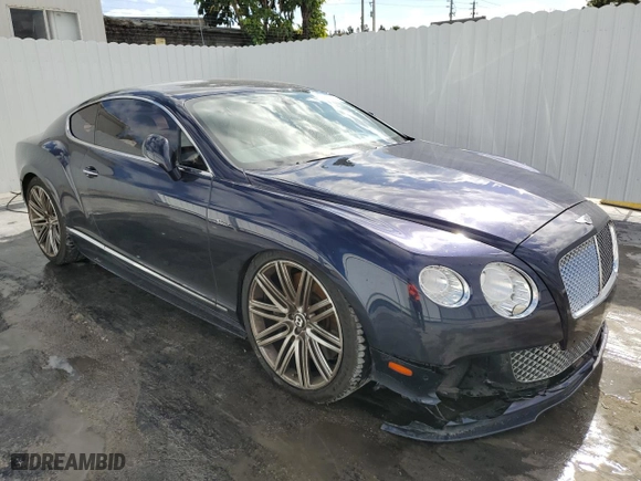 2015 Bentley Continental GT Speed with VIN SCBFJ7ZA4FC045867, listed as a Copart auction lot 89307075 with NaN miles and Salvage Title. Bid and sale history available at carsss.com. Image 4.