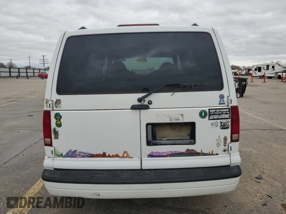 2000 Chevrolet Astro with VIN 1GNEL19W7YB206577, listed as a Copart auction lot 50245365 with Not Provided miles and Salvage Title. Bid and sale history available at carsss.com. Image 6.