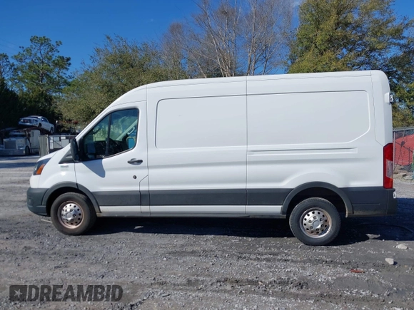 2023 Ford Transit Cargo with VIN 1FTBR2C8XPKA33372, listed as a IAAI auction lot 41735299 with 56,777 mi miles and . Bid and sale history available at DreamBid. Image 14.