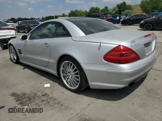 2003 Mercedes-Benz SL 500 with VIN WDBSK75F83F032154, listed as a Copart auction lot 63123435 with 123,359 mi miles and Clean title. Bid and sale history available at DreamBid. Image 2.