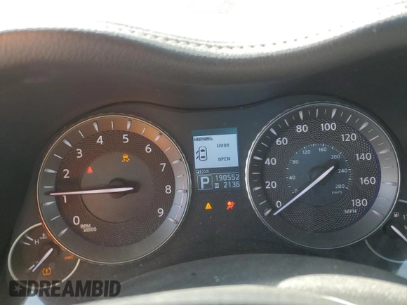 2012 Infiniti M with VIN JN1BY1AP8CM335333, listed as a Copart auction lot 56885145 with 190,552 mi miles and Salvage title. Bid and sale history available at DreamBid. Image 9.