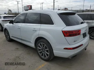 2018 Audi Q7 Premium Plus with VIN WA1LAAF79JD017453, listed as a Copart auction lot 53078955 with 57,654 mi miles and Salvage Title. Bid and sale history available at carsss.com. Image 2.
