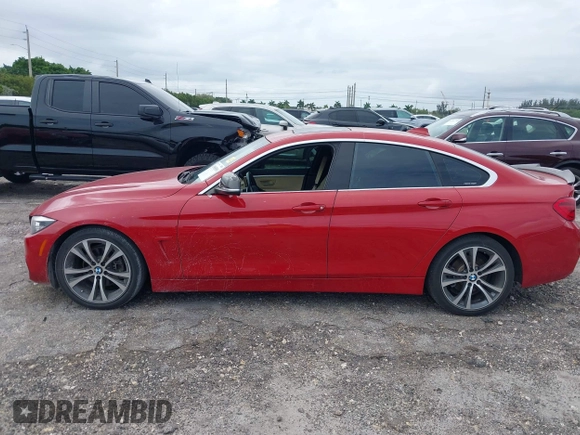 2019 BMW 4 Series 430i with VIN WBA4J1C52KBM16194, listed as a IAAI auction lot 41985890 with 74,788 mi miles and . Bid and sale history available at carsss.com. Image 15.