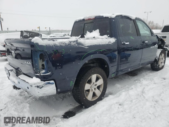 2012 Ram 1500 Big Horn with VIN 1C6RD7LTXCS156086, listed as a Copart auction lot 88096245 with 138,476 mi miles and Salvage Title. Bid and sale history available at carsss.com. Image 3.